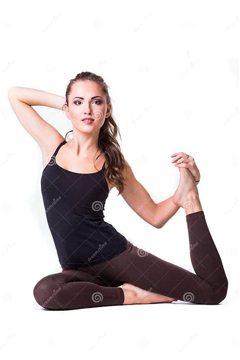 Fitnes Woman Exercising Stock Image Image Of Model Copyspace 64291787