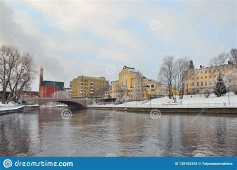 Tampere In Finland In A Cloudy Winter Day Stock Photo Image Of