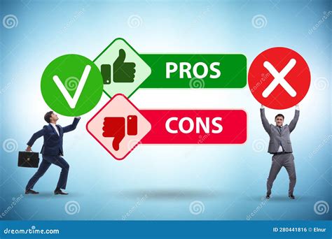 Concept Of Choosing Pros And Cons Stock Photo Image Of Dilemma