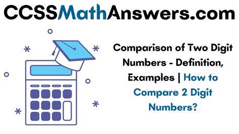 Comparison Of Two Digit Numbers Definition Examples How To Compare