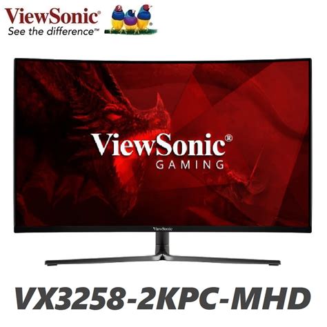 Viewsonic Vx3258 2kpc Mhd 32 Wqhd 1ms 144hz Resolution Curved Gaming