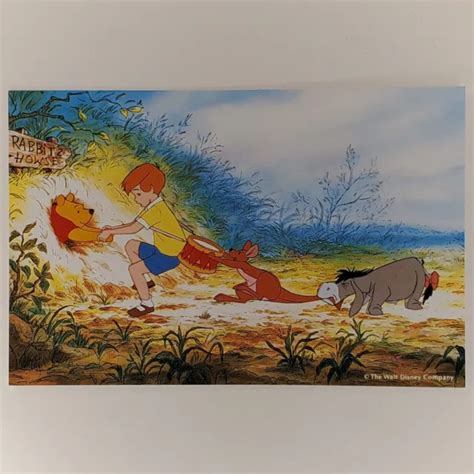 Winnie The Pooh And The Honey Tree Postcard Japan Disney Treasures Rabbits House 750 Picclick