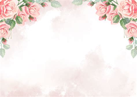 Fundo Elegante Em Aquarela De Flor Rosa Rosa Flores Aguarela Imagem De Plano De Fundo Para
