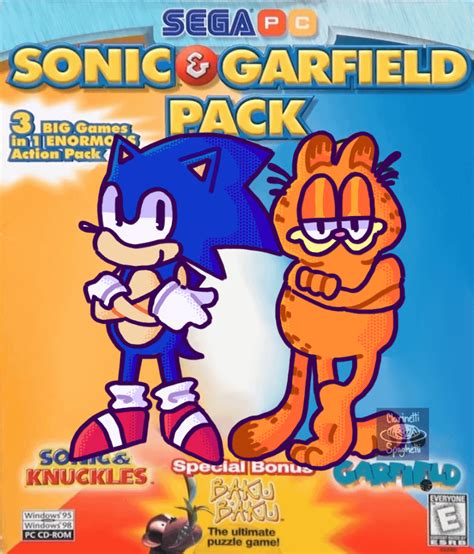 Sonic And Garfield Pack Redraw Sonicthehedgehog