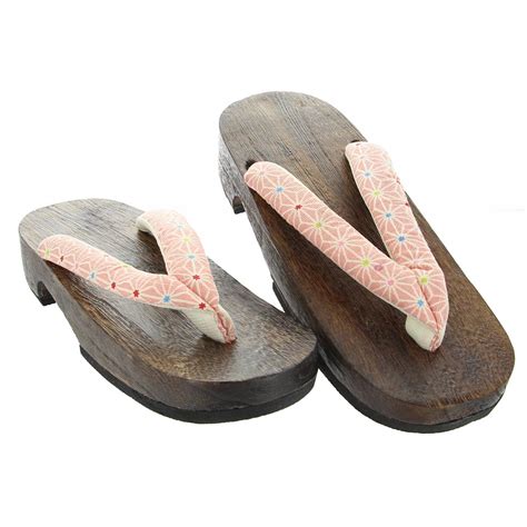 Pink Hemp Design Geta Sandals Shop Japanese Style