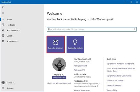 How To Send Feedback About Windows 10 To Microsoft Windows Central