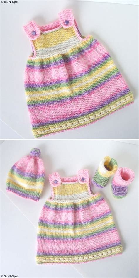 Adorable Knitted Baby Dresses Free Baby Dress Knitting Patterns Baby