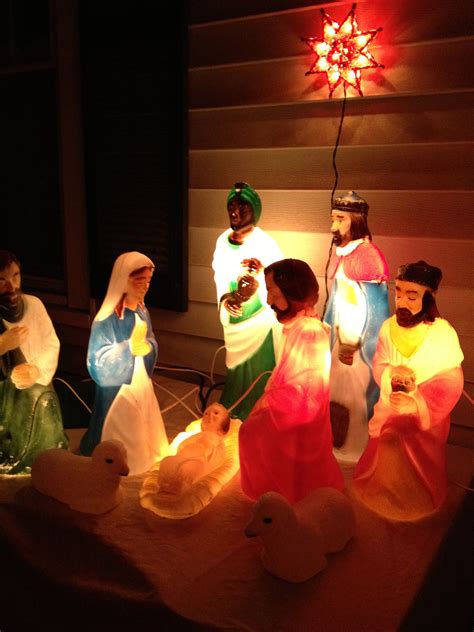 Outdoor Lighting And Exterior Light Fixtures Outdoor Light Up Nativity