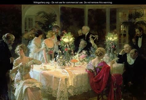 100% hand painted guarantee + free shipping worldwide 1.800.830.3588 help live chat The End of Dinner - Jules Alexandre Grun - WikiGallery.org ...