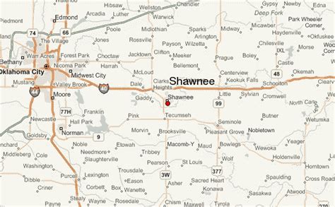 Guide Urbain De Shawnee Oklahoma