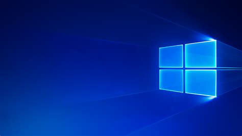Windows 10 Wallpaper 4k Microsoft Windows Blue Glossy Blue