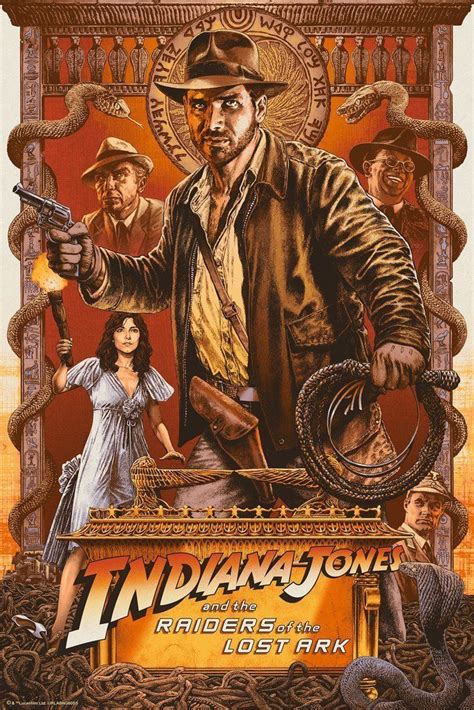 Two Chris Weston Indiana Jones Screen Print Poster Variant And Regular