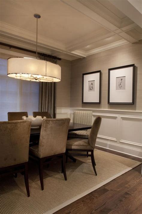 Beautiful Wall Trim Molding Ideas Dining Room Wainscoting Grasscloth