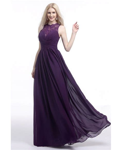 Romwellkedralin Long Purple Bridesmaid Dresses