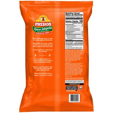 mission queso jalapeno tortilla chips 7 05 oz qfc