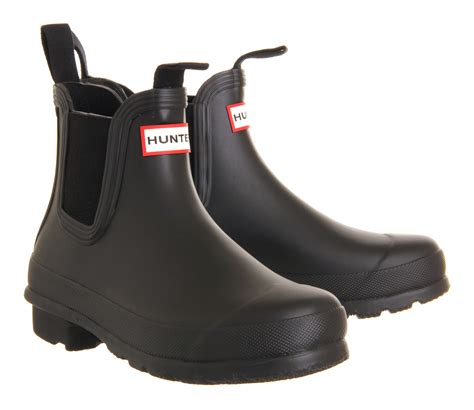 Hunter Original Chelsea Wellies Black Ankle Boots