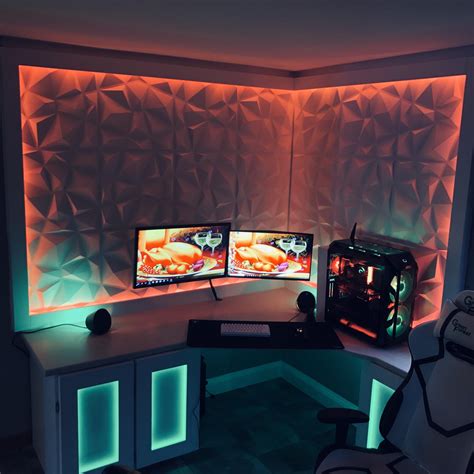 Pin By Euygun On Gaming Room Computer Gaming Room Room Setup Video Game Room Design