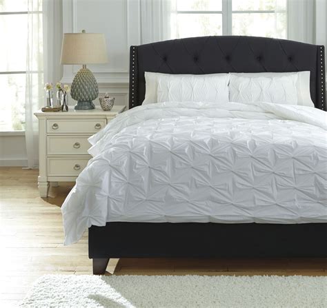 Rimy White King Comforter Set From Ashley Q756013k Coleman Furniture