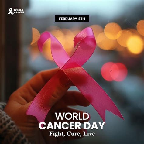 Premium Psd Vector Realistic World Cancer Day Social Media Post And