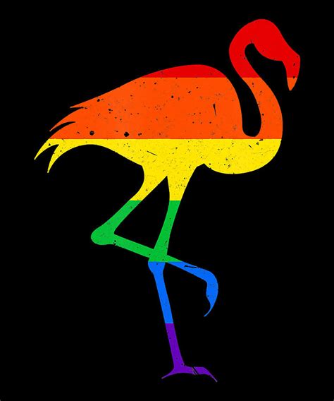 Flamingo Lgbt Pride Shirt Rainbow Flag Gay Digital Art By Shannon Nelson Art Fine Art America