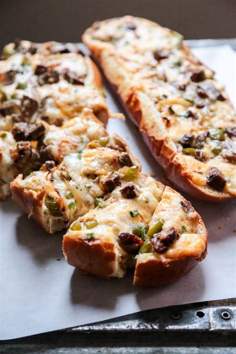 There are at least four different recipes on the blog for cheese steaks, but this one is my favorite version for an audience. Cheesy Philly Cheesesteak Bread - Country Cleaver