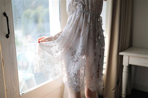 2019 Women Nightdress Temptation Side Split Nightgown Sexy Lingerie Suspender Sheer Lace