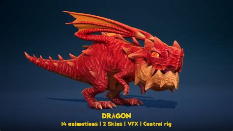 dragon in characters ue marketplace