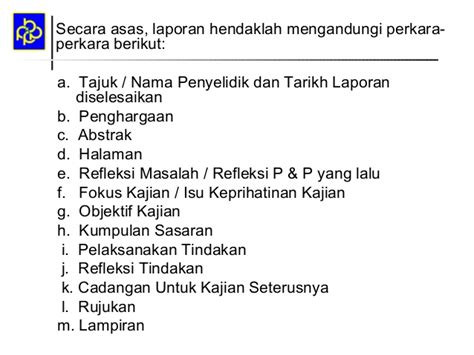 Contoh kajian tindakan sains 1. Panduan menulis laporan kajian
