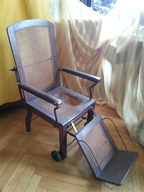 Krankenstuhl Rollstuhl Antik Wiener Geflecht Liegestuhl Stuhl Mit Räder