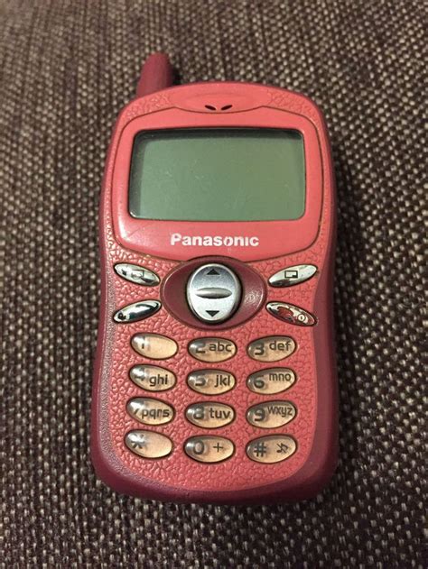 Panasonic A100 Red Unlocked Cellphone Vintage Collectible