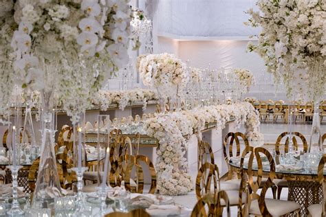 Gold And Cream Wedding Centerpieces