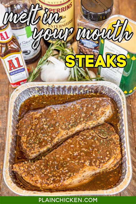 Combine the remaining ingredients to make a paste. Melt in your Mouth Steaks in 2020 | Recipes, Food recipies ...