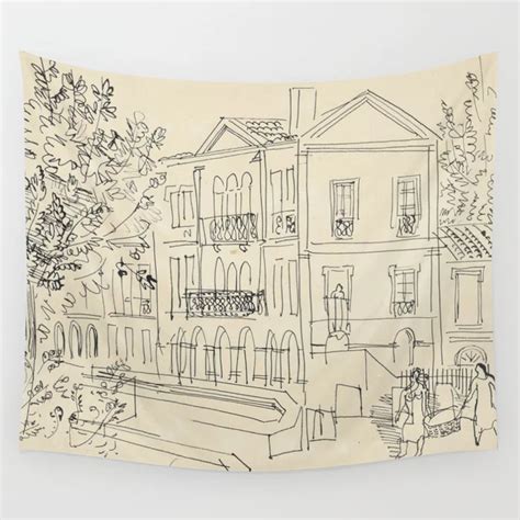 Raoul Dufy Alyscamps En Arles Wall Tapestry Tapestry Wall Tapestry