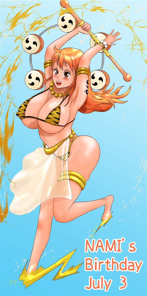 Nami One Piece One Piece Highres 1girl Adapted Costume Ass Bikini Breasts Cosplay