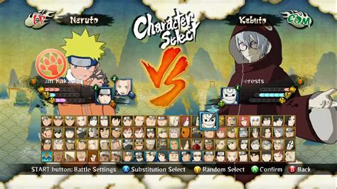 Naruto Shippuden Ultimate Ninja Storm 3 Personnage All Characters Youtube
