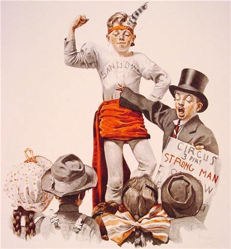 The Circus Barker 1916 Norman Rockwell