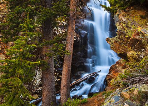 Waterfall Wheeler Peak Wilderness Near Taos Adam Schallau Photography