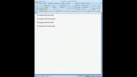 To change the orientation of the whole document, select layout > orientation. how to have a portrait and landscape format in a single ...