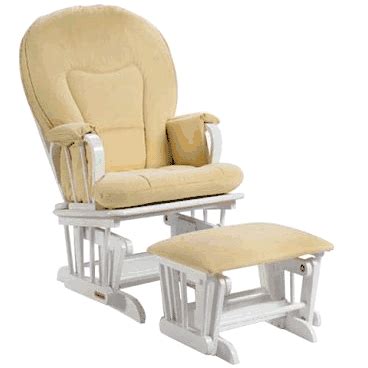 Shermag Glider And Rocker White Butter