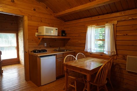 Cabin Kitchenette And Bathroom Hartwick Highlands Campground