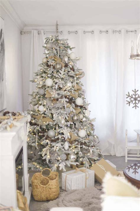 20 White Christmas Trees Decorated