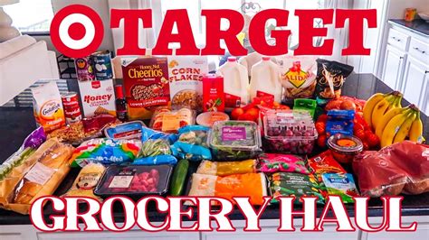 Target Grocery Haul with Prices//meal plan for the week 2022 – Easy