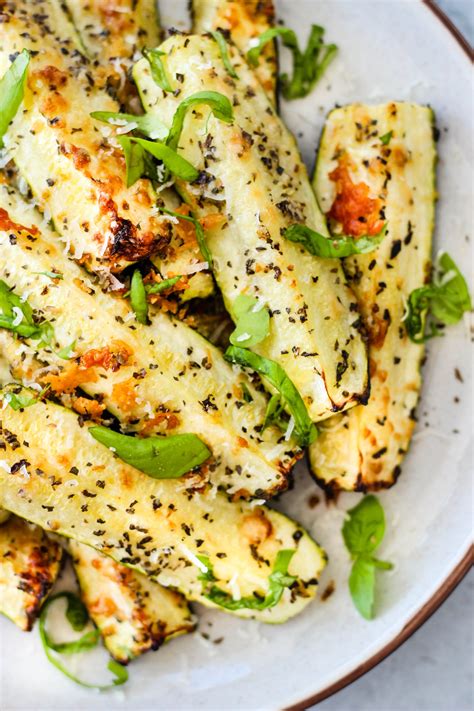 Easy Roasted Zucchini With Parmesan And Basil Walder Wellness