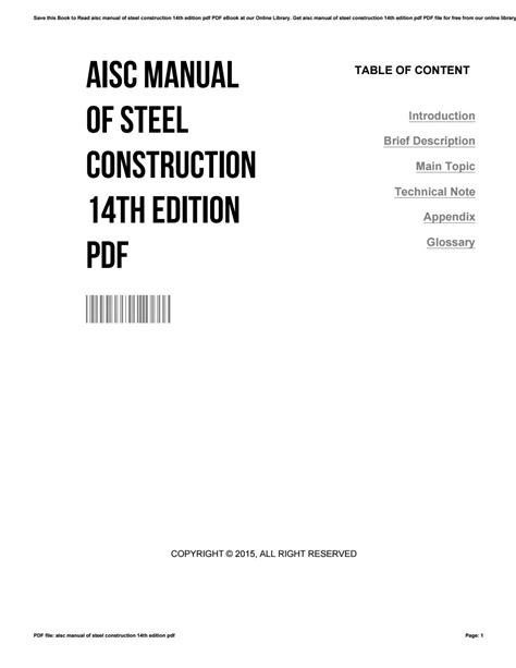 Aisc Steel Manual 15th Edition Pdf