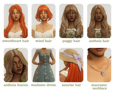 Meadow Winds • By Simandy X Clumsyalien Sims Mods Sims 4 Characters