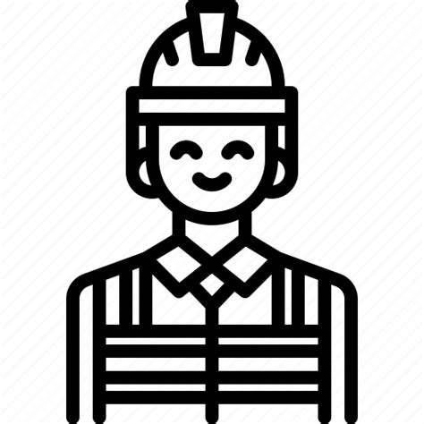 Contractor Building Trade Construction Worker Man Avatar Icon