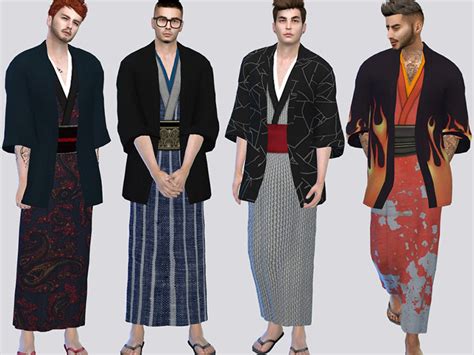 Japanese Kimono Set For Girls Sims 4 Anime Sims 4 Clo