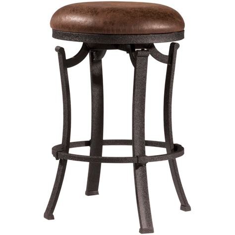 Hillsdale Kelford 4488 826 Transitional Metal Backless Counter Height Swivel Stool Westrich