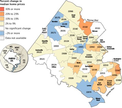 Zip Code Map Fairfax County Cities And Towns Map