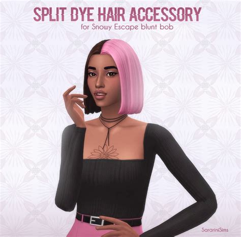 Sims 4 Split Dye Hair Cc Male Female All Sims Cc
